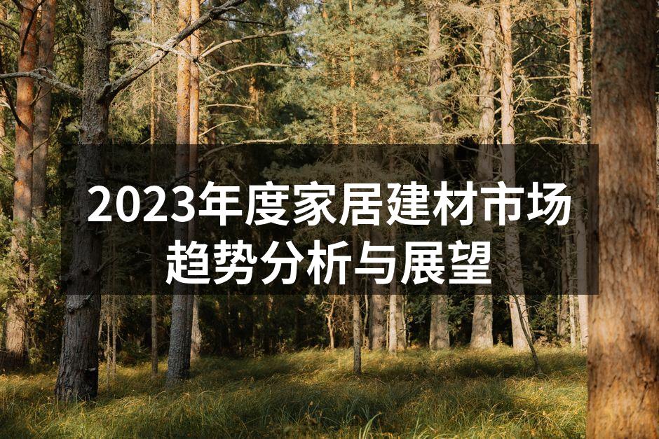 2023年度家居建材市场趋势分析与展望